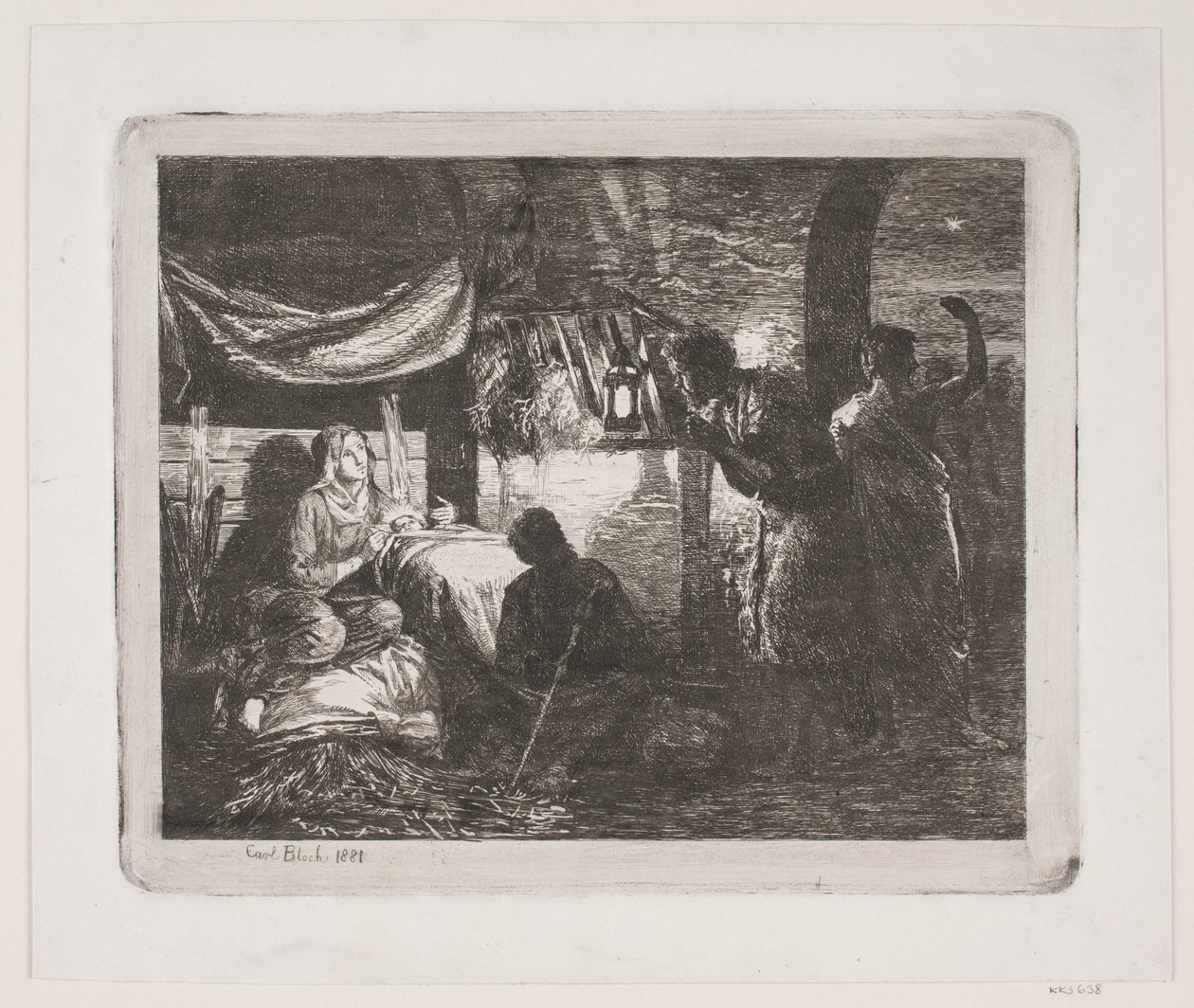 The Adoration of the Shepherds by Carl Bloch
