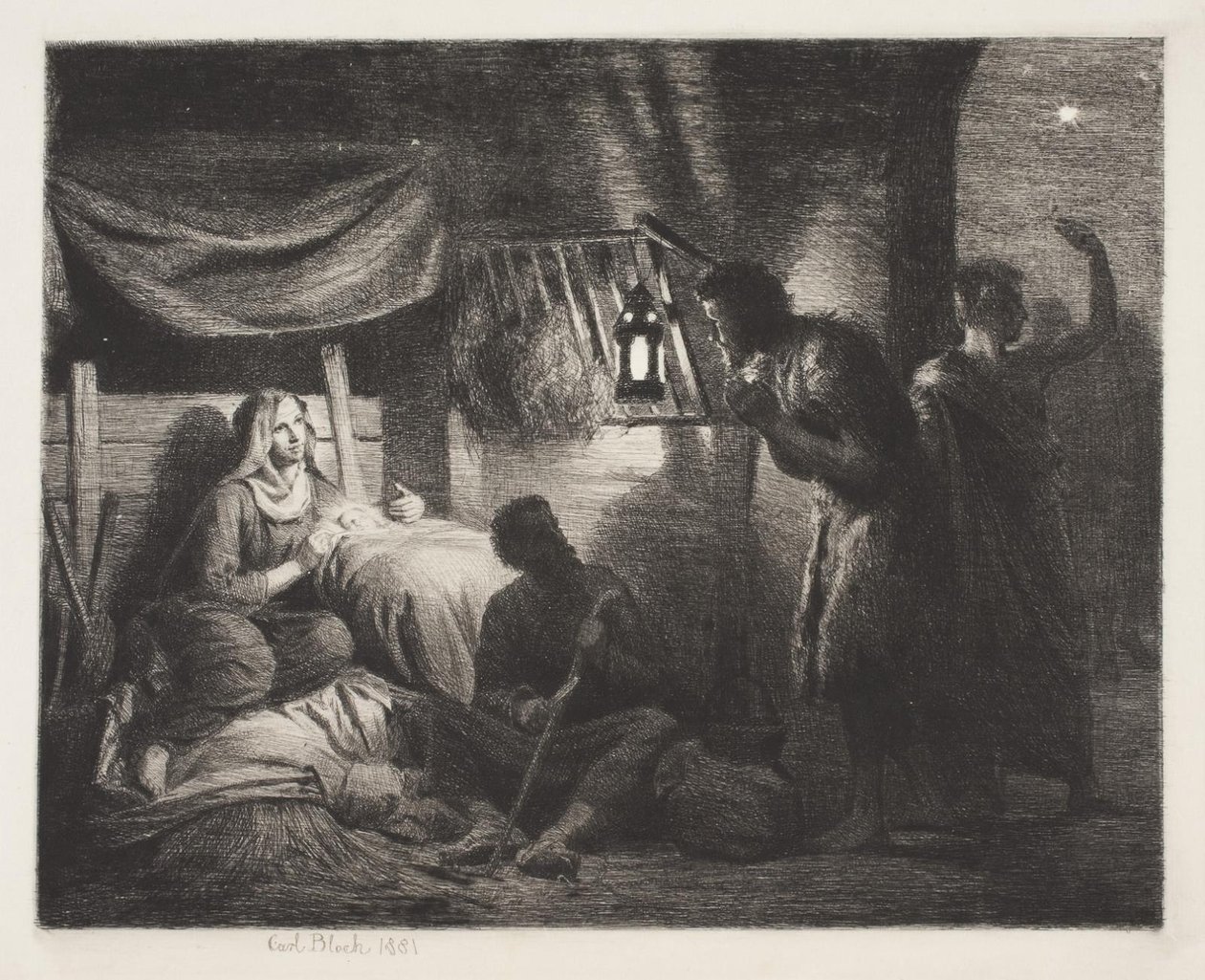 The Adoration of the Shepherds by Carl Bloch