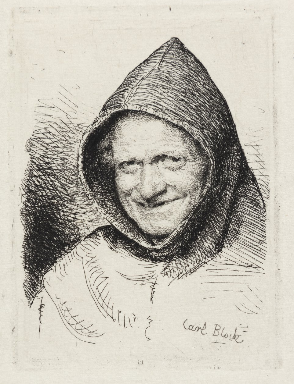 Laughing Monk by Carl Bloch