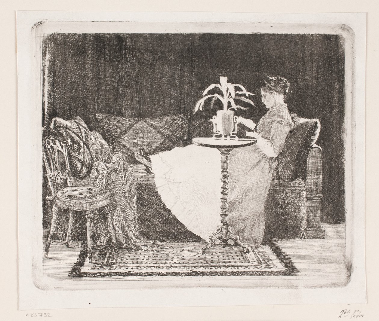 Reading Lady by Carl Bloch