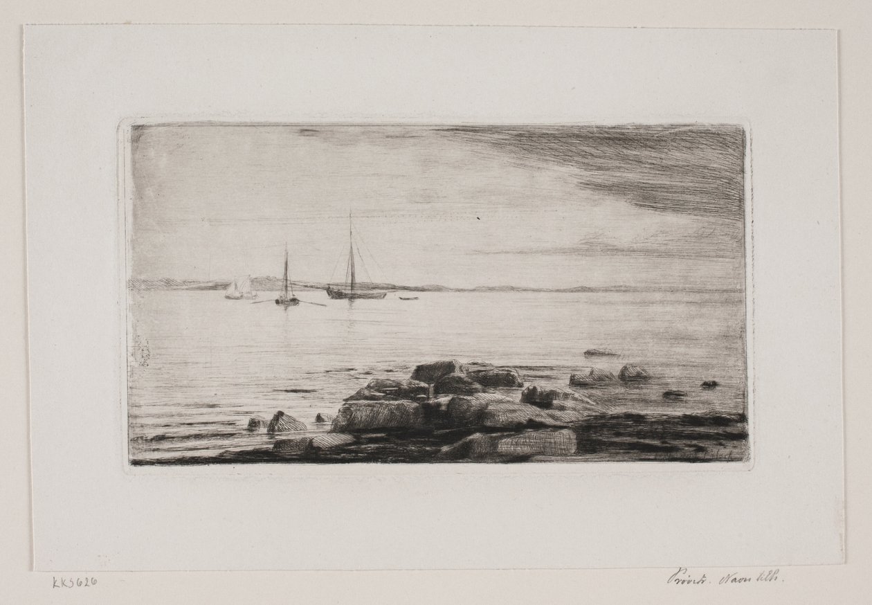 Beach Scene at Hellebæk by Carl Bloch