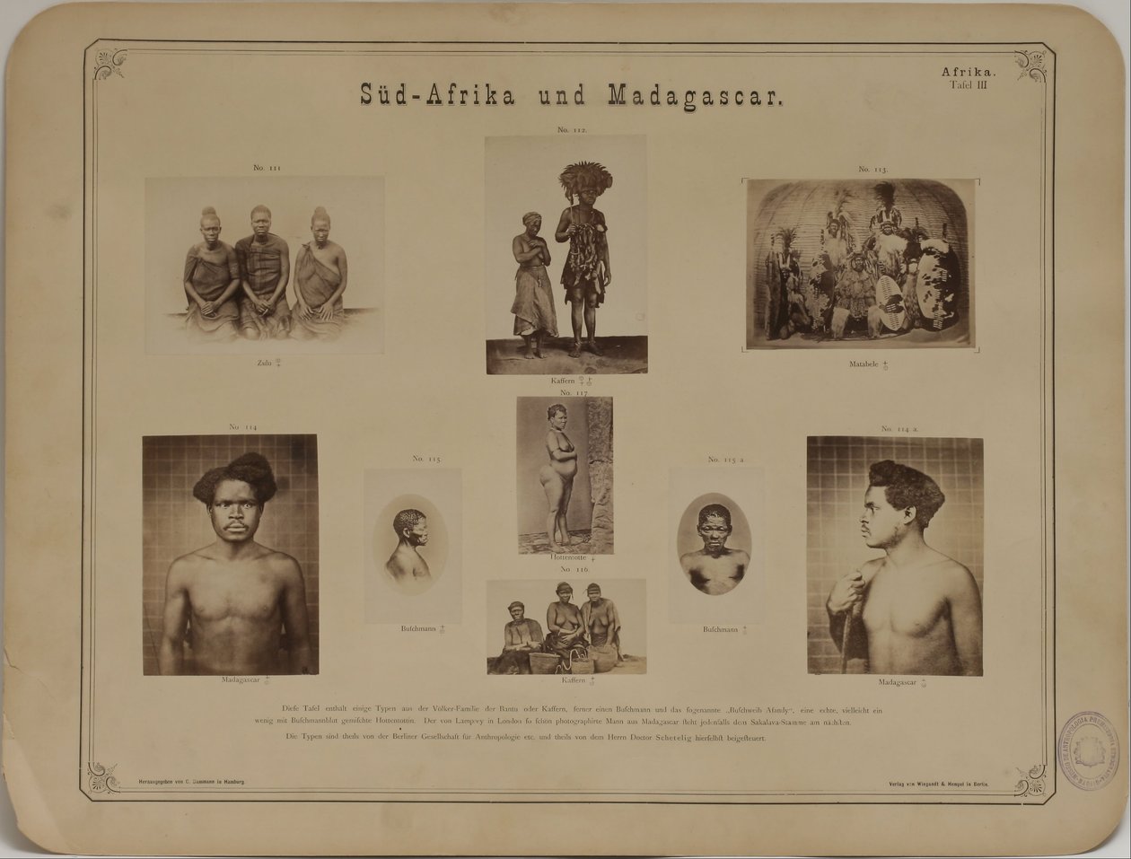 Photography Album on Anthropology- Ethnology by Carl Dammann