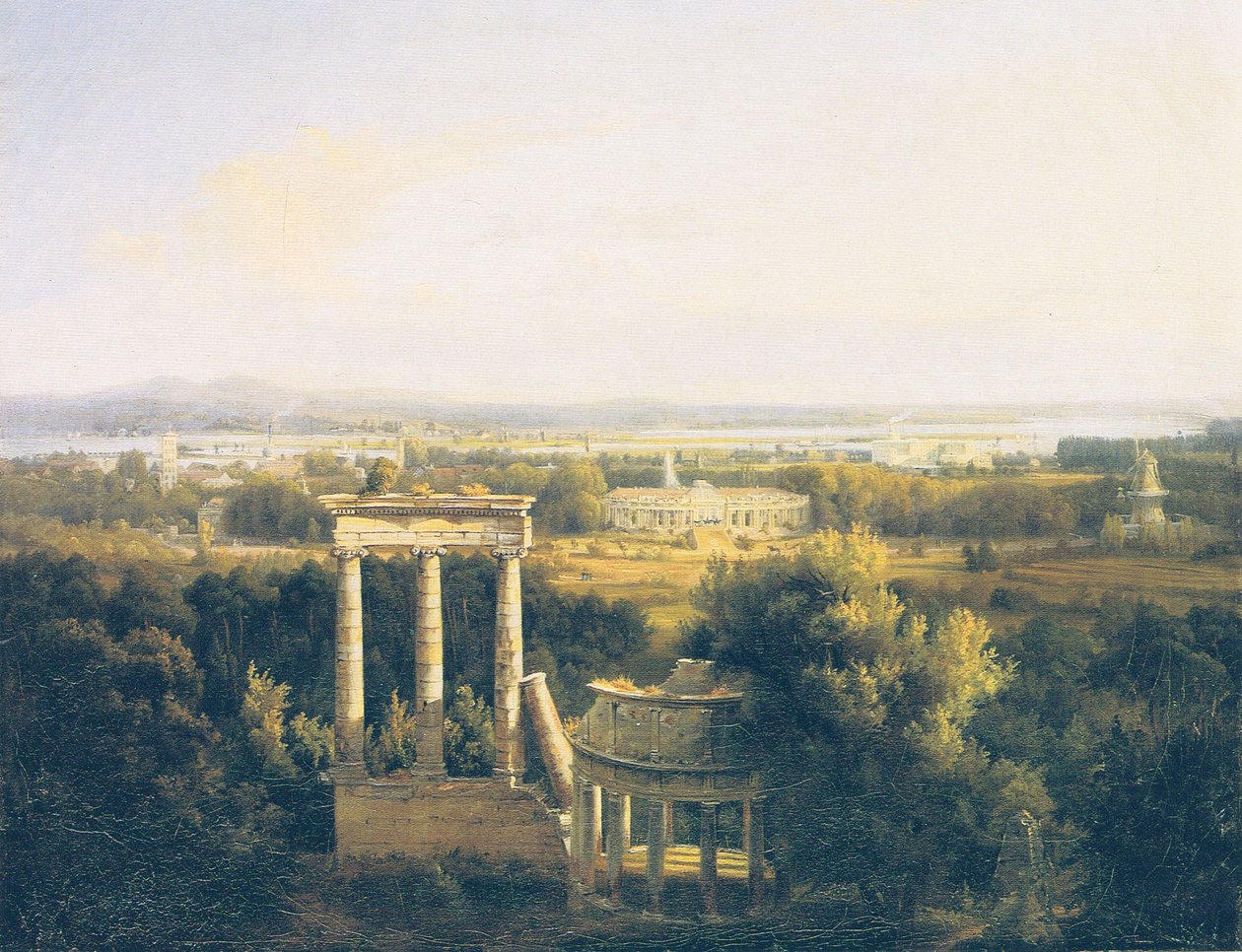 View from Ruinenberg to Sanssouci by Carl Daniel Freydanck