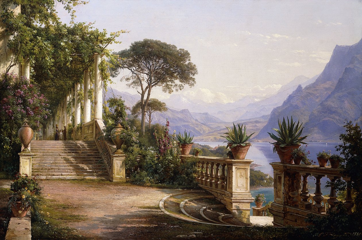 Loggia Fra Como by Carl Frederick Aagaard