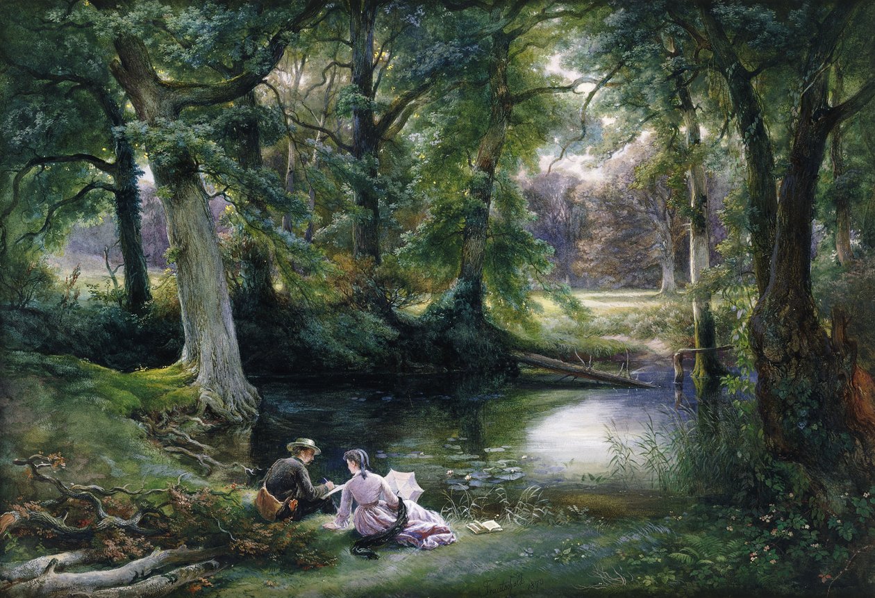 The Art Lesson by Carl Friedrich Wilhelm Trautschold