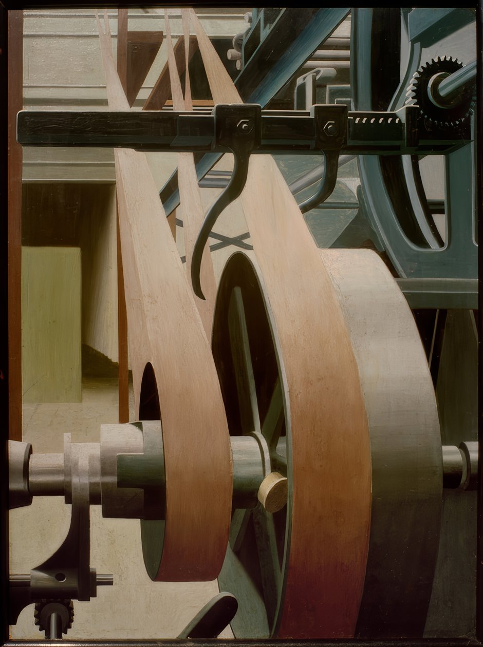 Flywheel with Drive Belt by Carl Grossberg