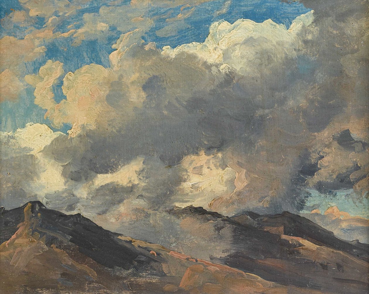 Mountain Peak in Clouds by Carl Gustav Carus
