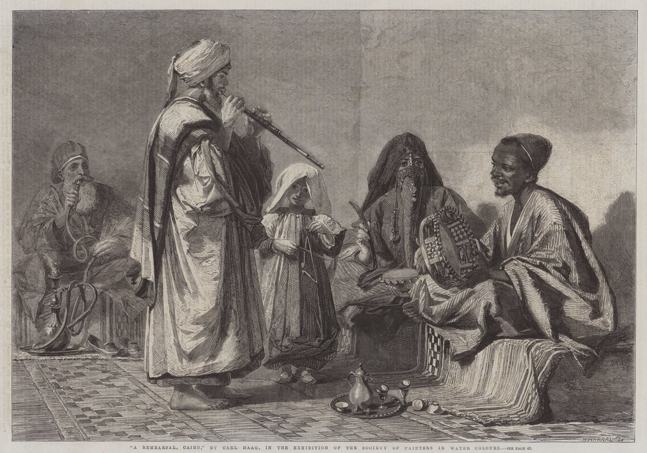 A Rehearsal, Cairo by Carl Haag