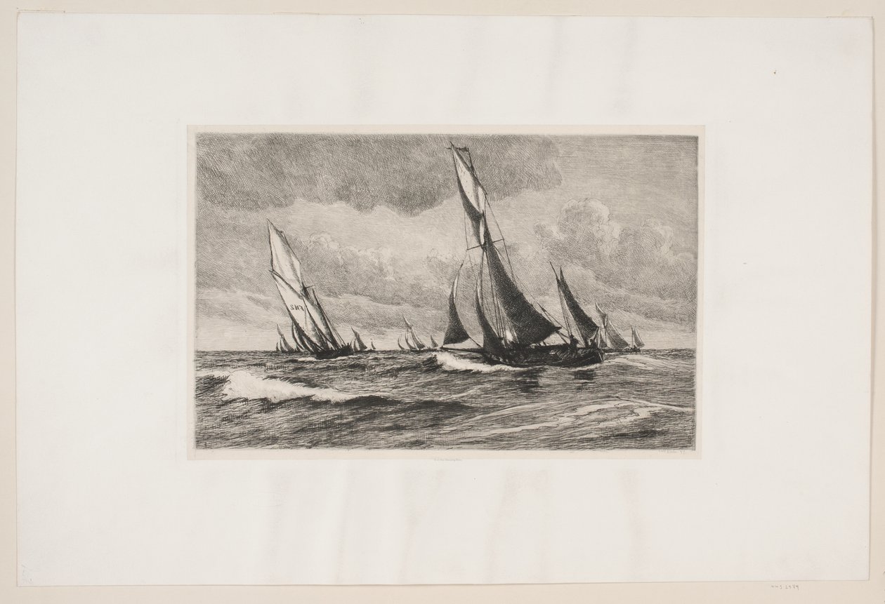 Fishing Cutters Set to Sea by Carl Locher