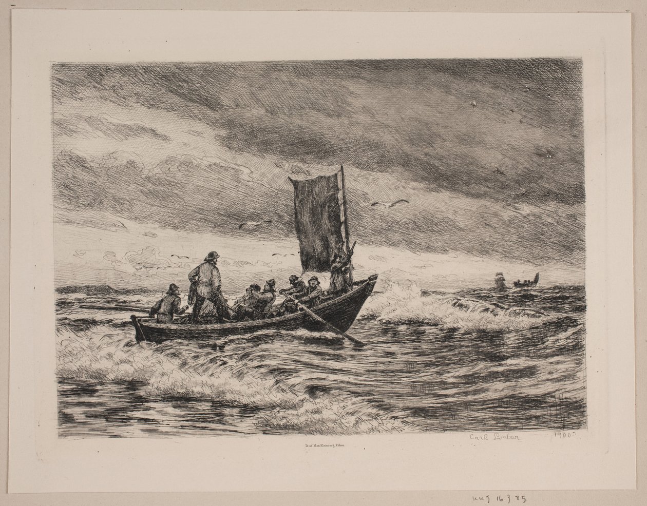 Fishing Boat in the Surf by Carl Locher