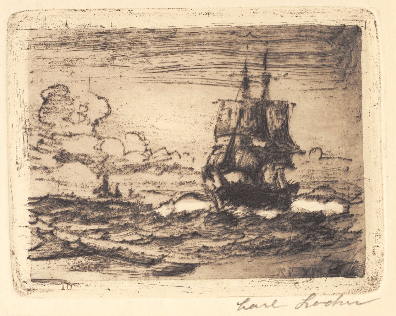In the North Sea by Carl Locher
