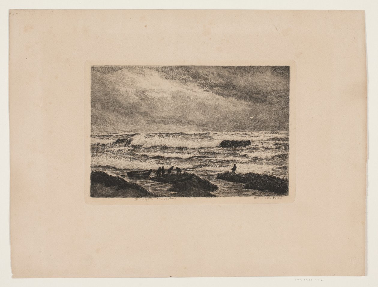 Skagen. Storm by Carl Locher