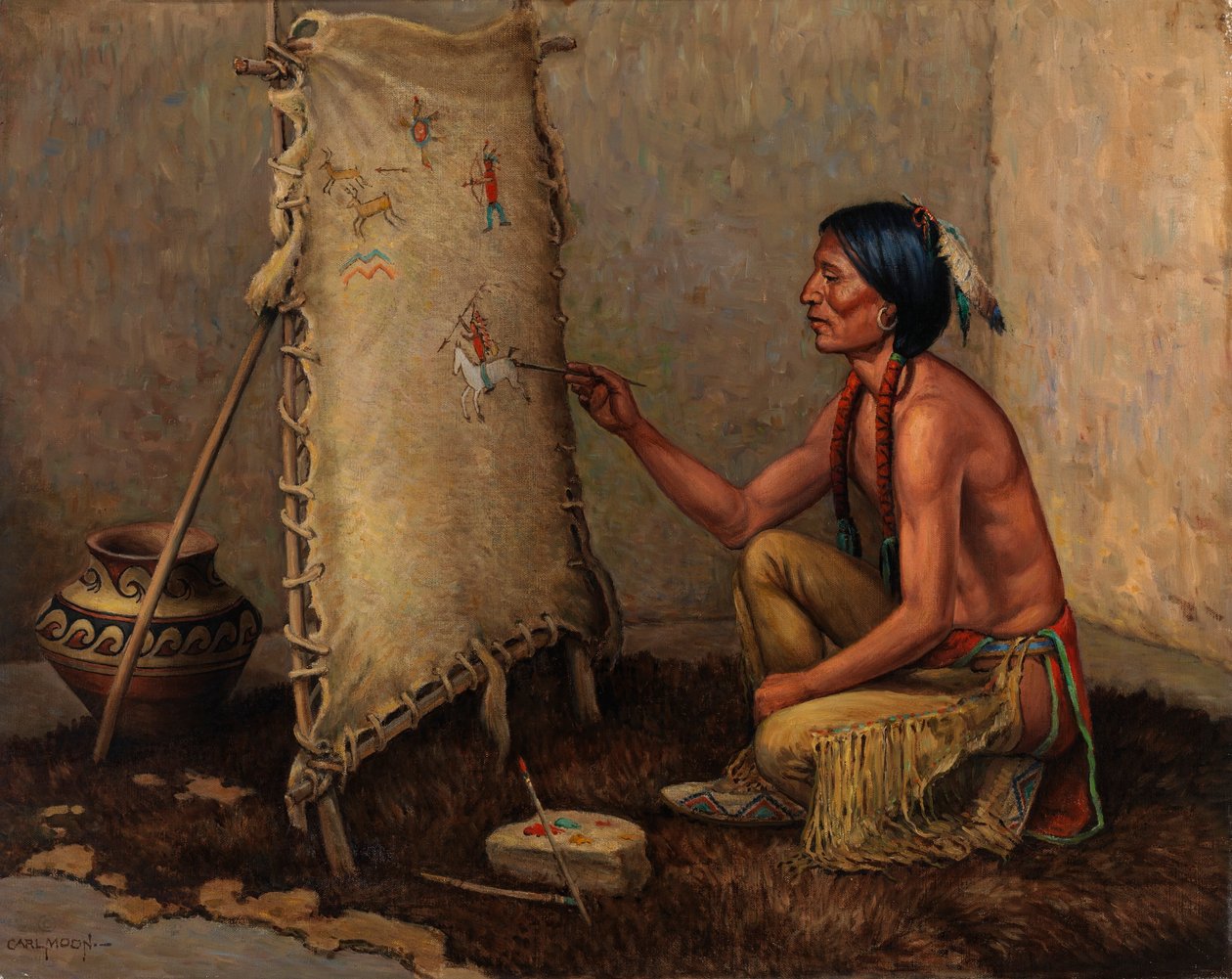 Indian Artist by Carl Moon