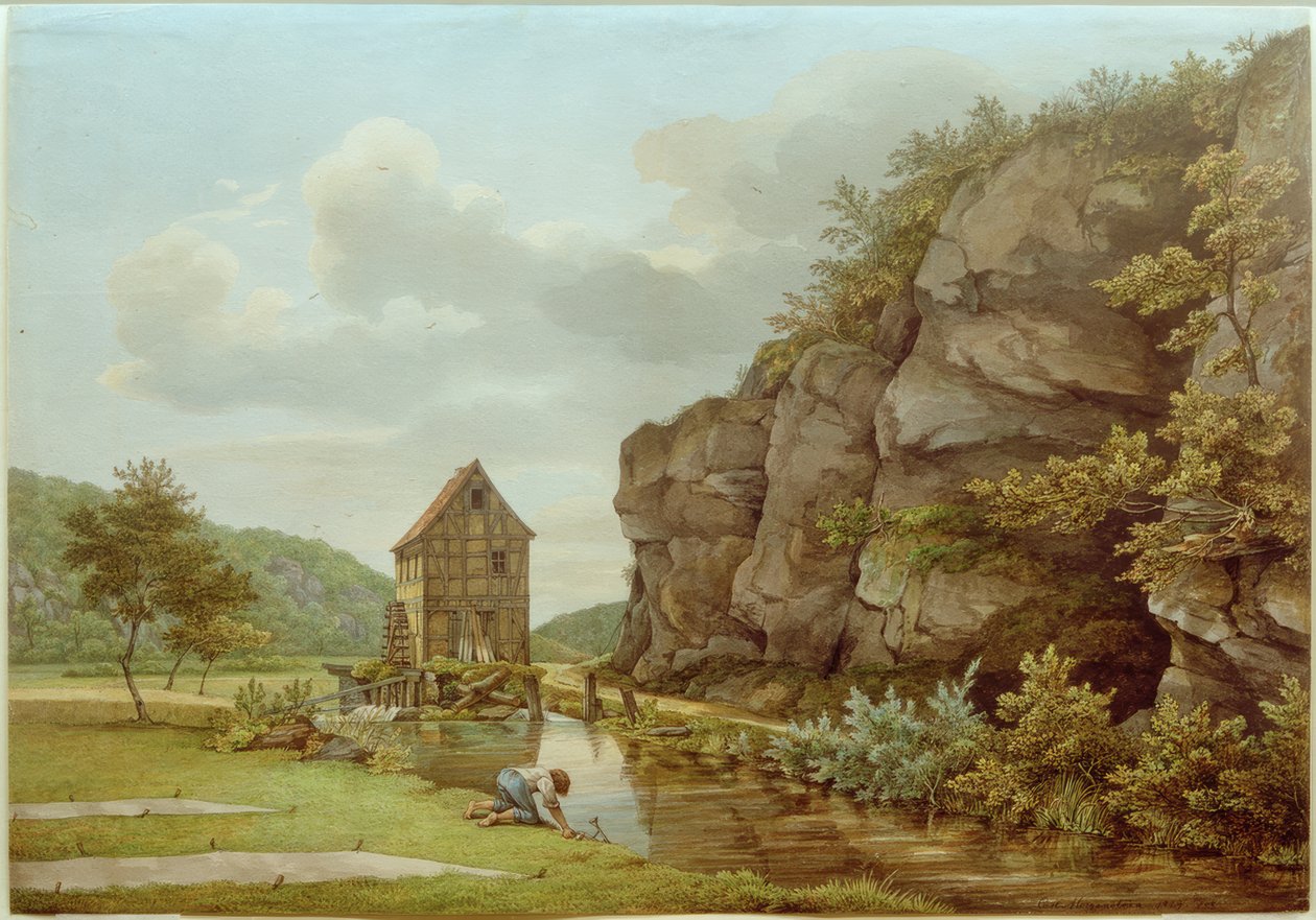 Sawmill near Eppstein (Lorsbacher Valley) by Carl Morgenstern