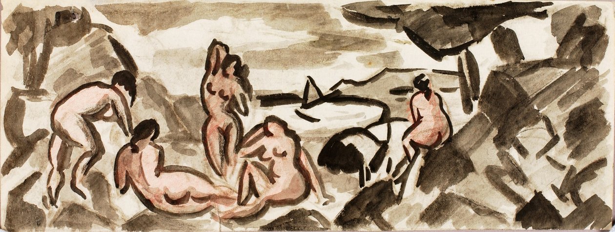 Group of Female Nudes by Carl Newman