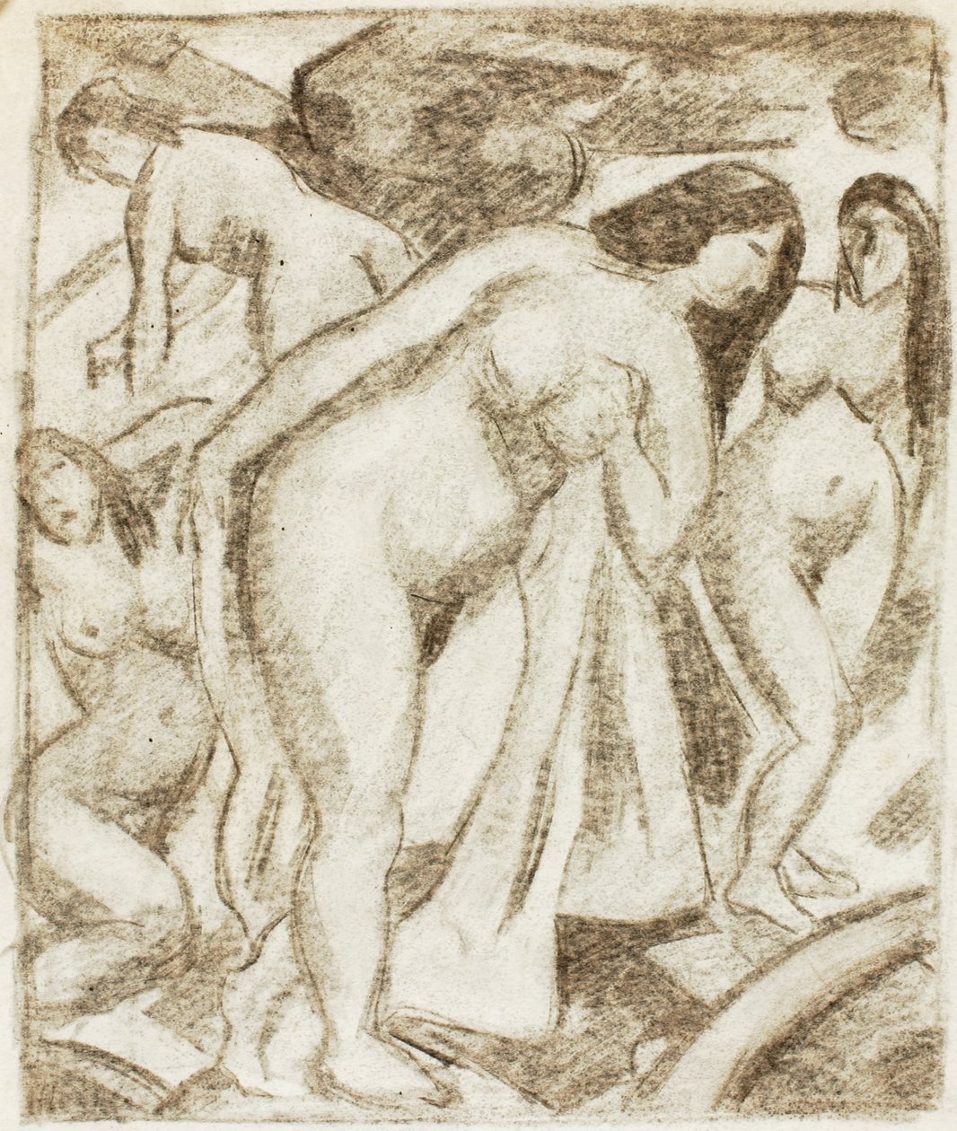 Group of Female Nudes by Carl Newman