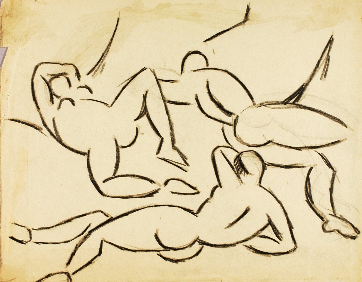 Group of Three Nudes by Carl Newman