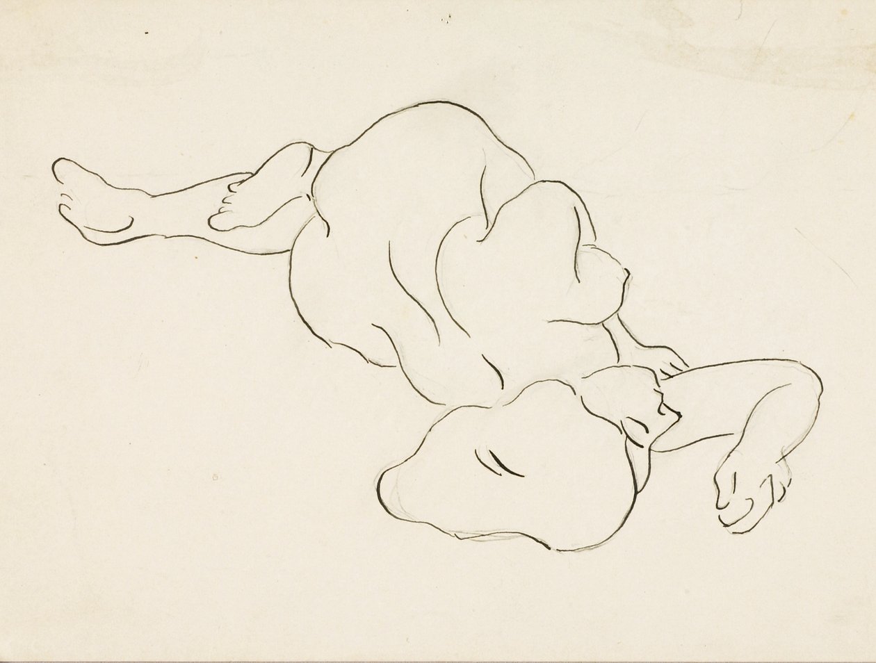 Reclining Female Nude by Carl Newman
