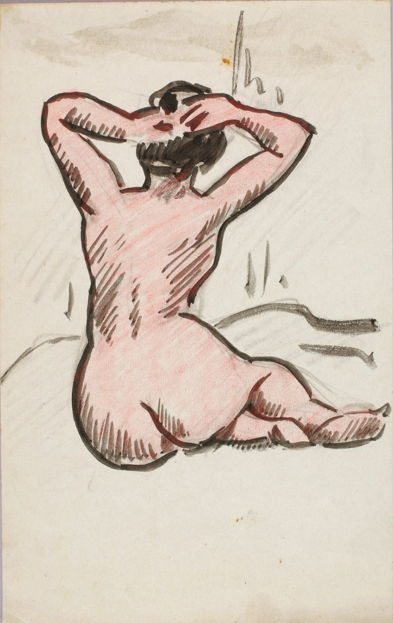 Seated Nude by Carl Newman