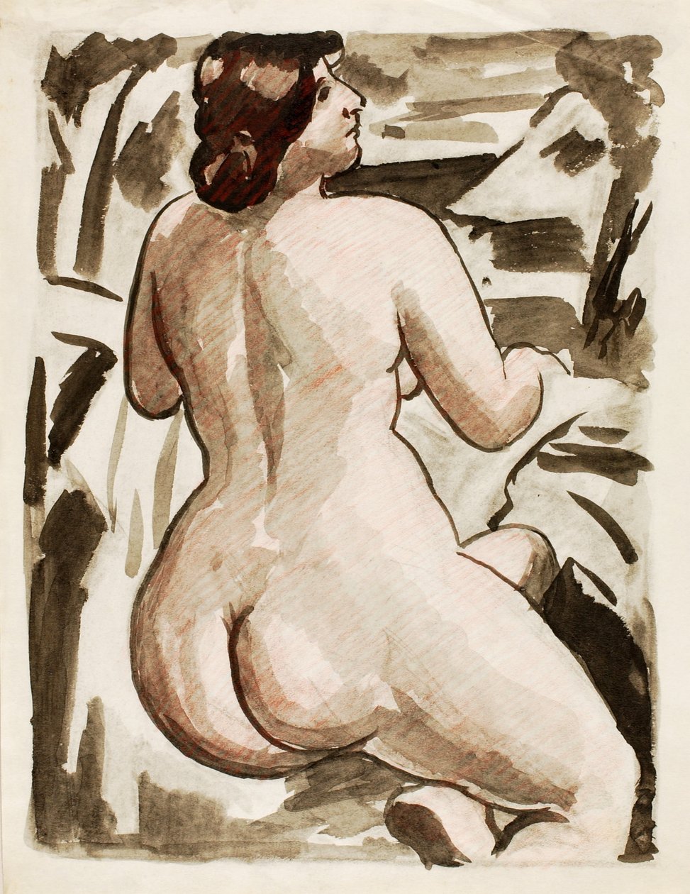 Standing Female Nude by Carl Newman
