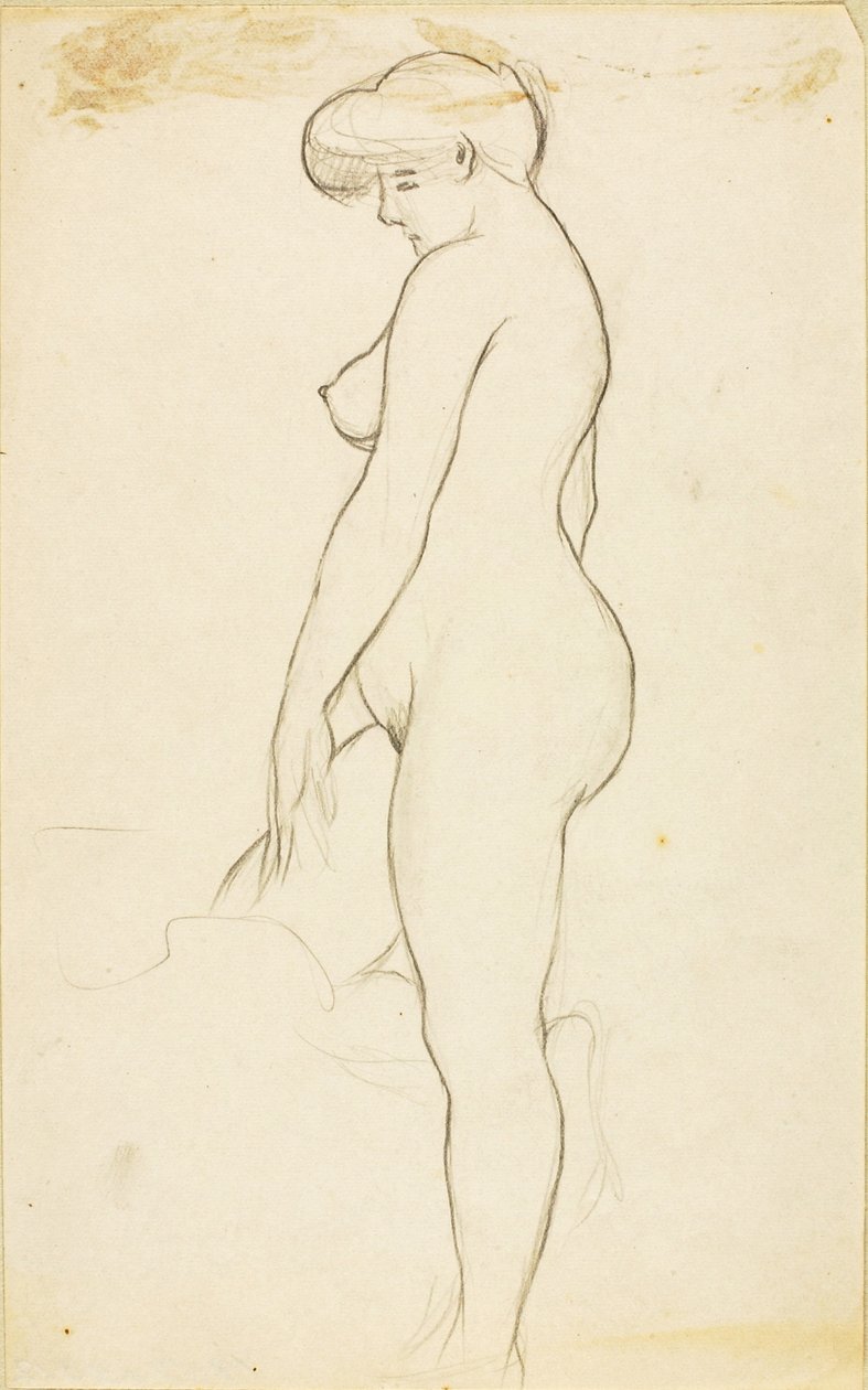 Standing Female Nude by Carl Newman