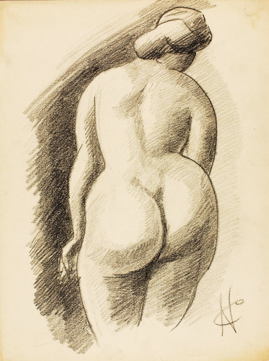 Standing Female Nude by Carl Newman