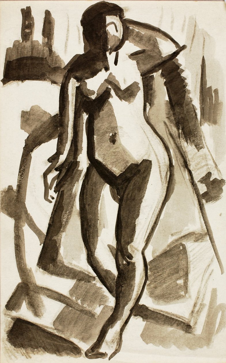 Standing Female Nude by Carl Newman