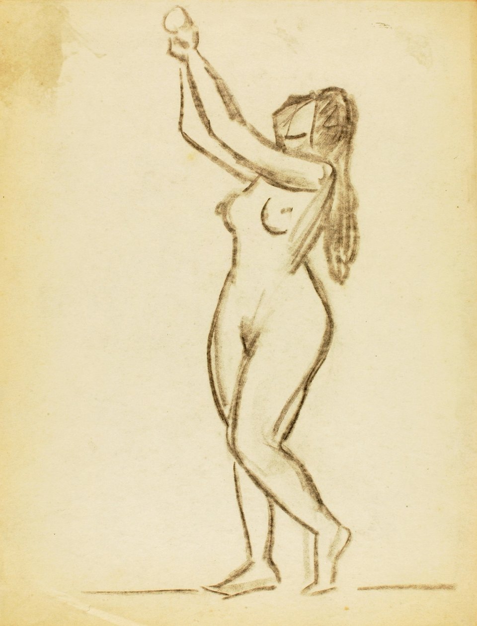Standing Female Nude by Carl Newman