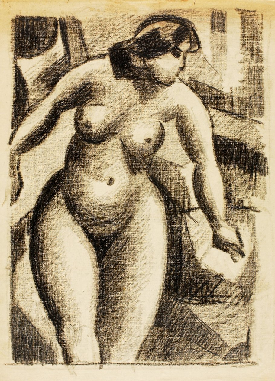 Standing Female Nude by Carl Newman