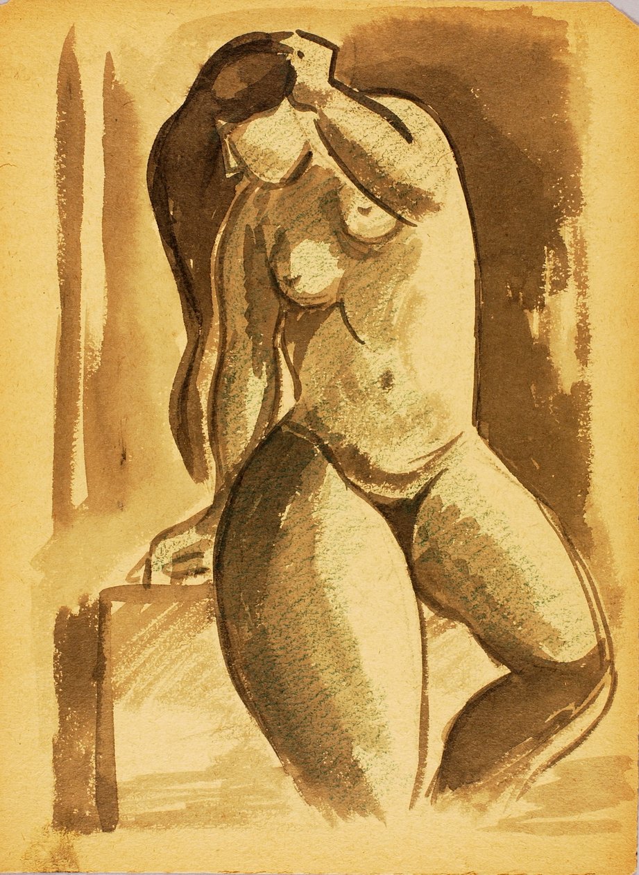 Standing Female Nude by Carl Newman
