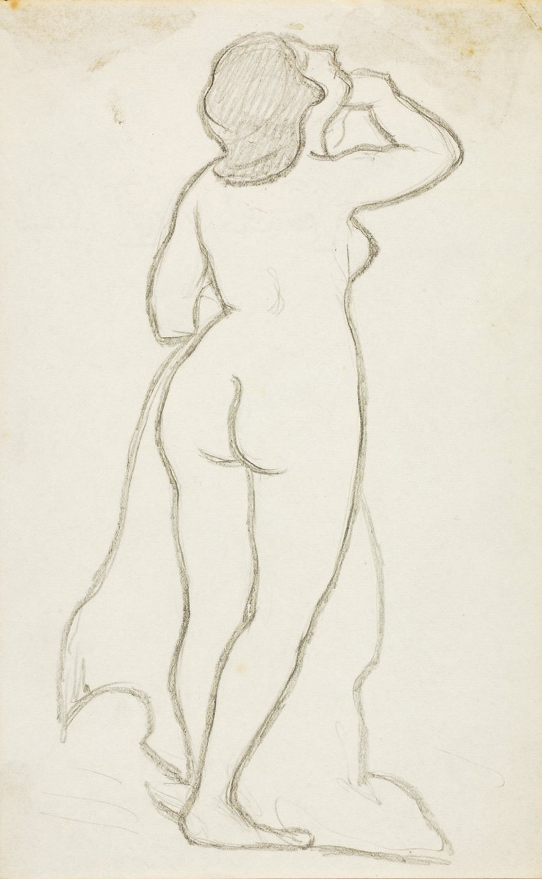 Standing Female Nude by Carl Newman