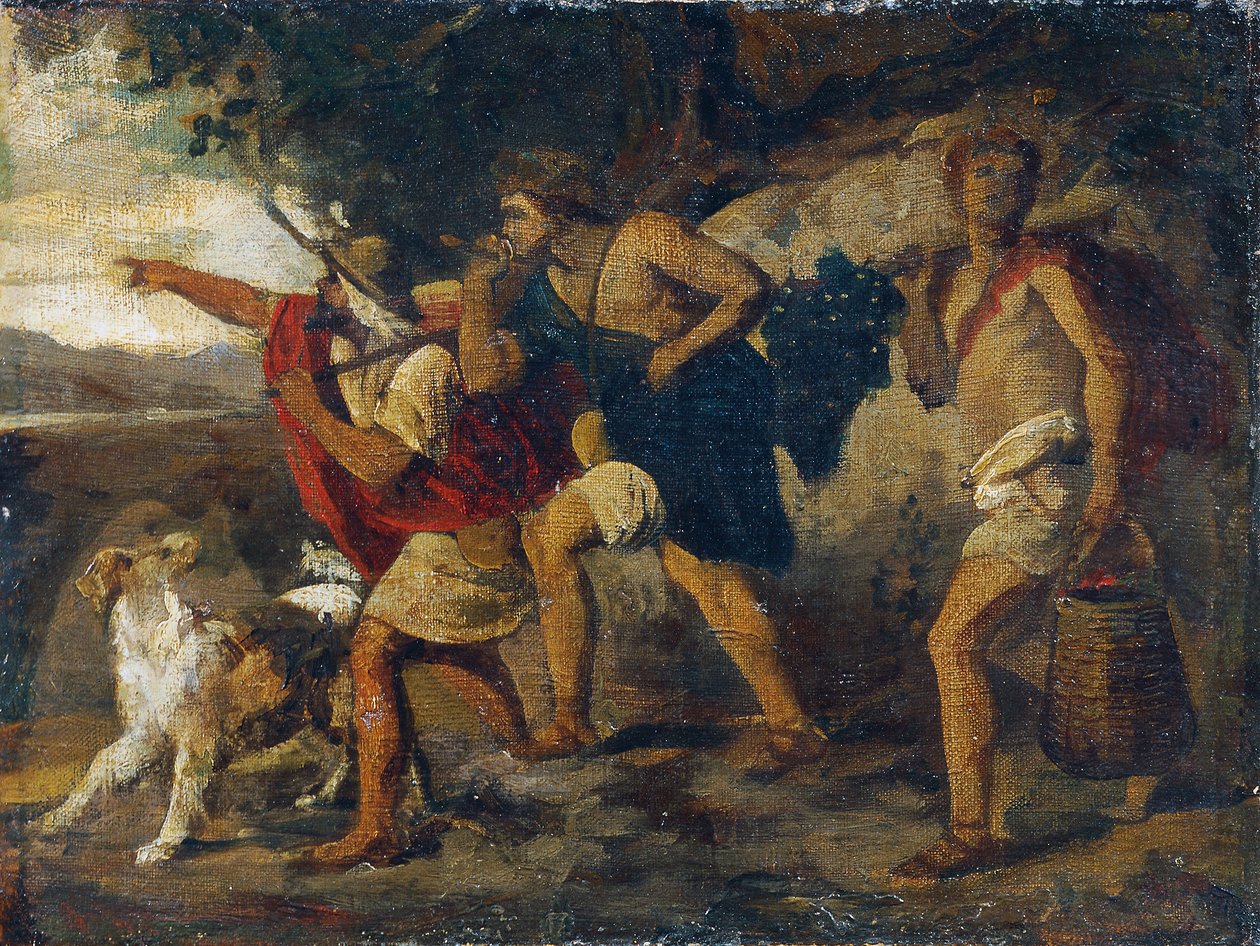 The Scouts with the Grape by Carl Rahl