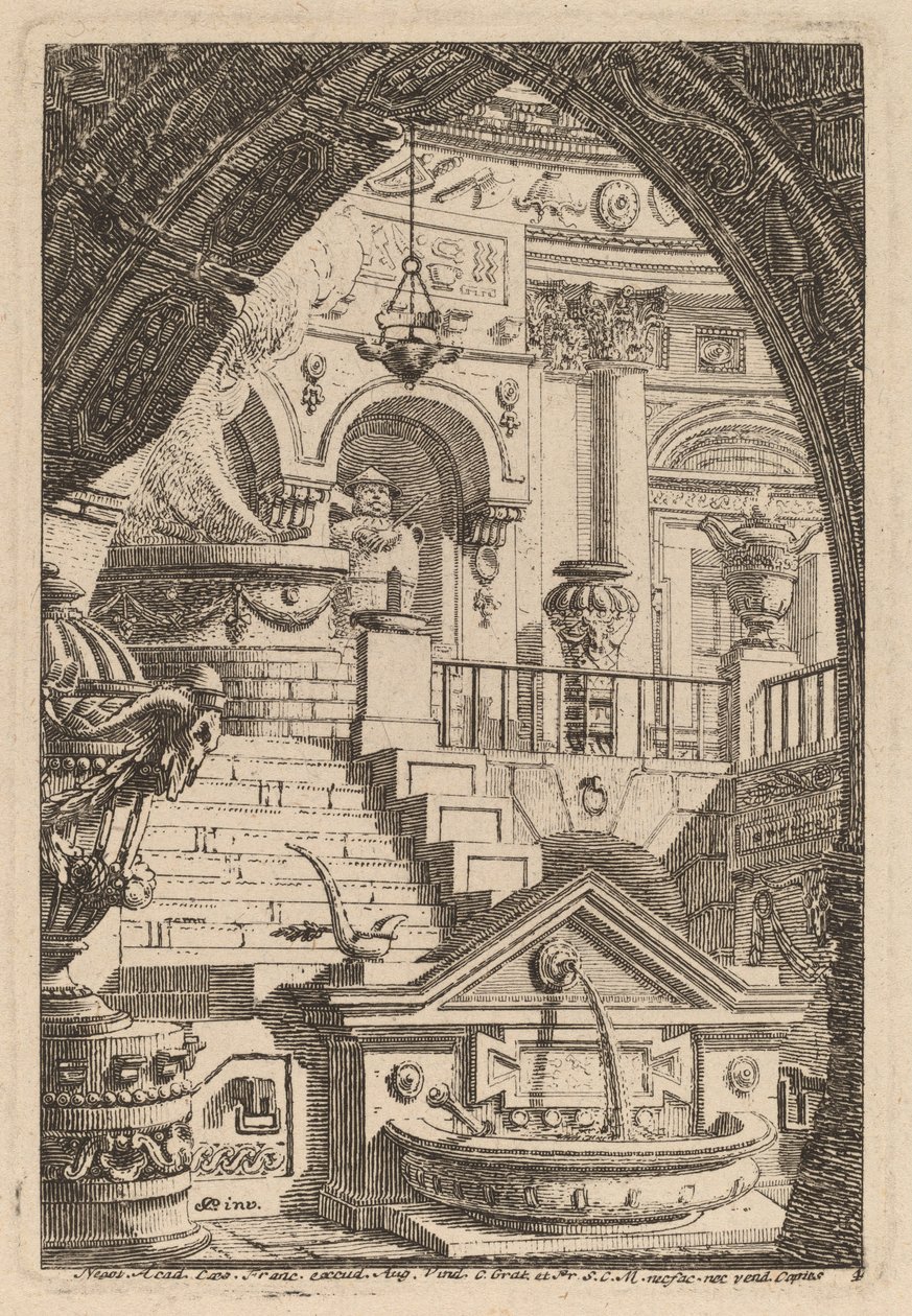 Fantasy of an Antique Temple by Carl Schütz