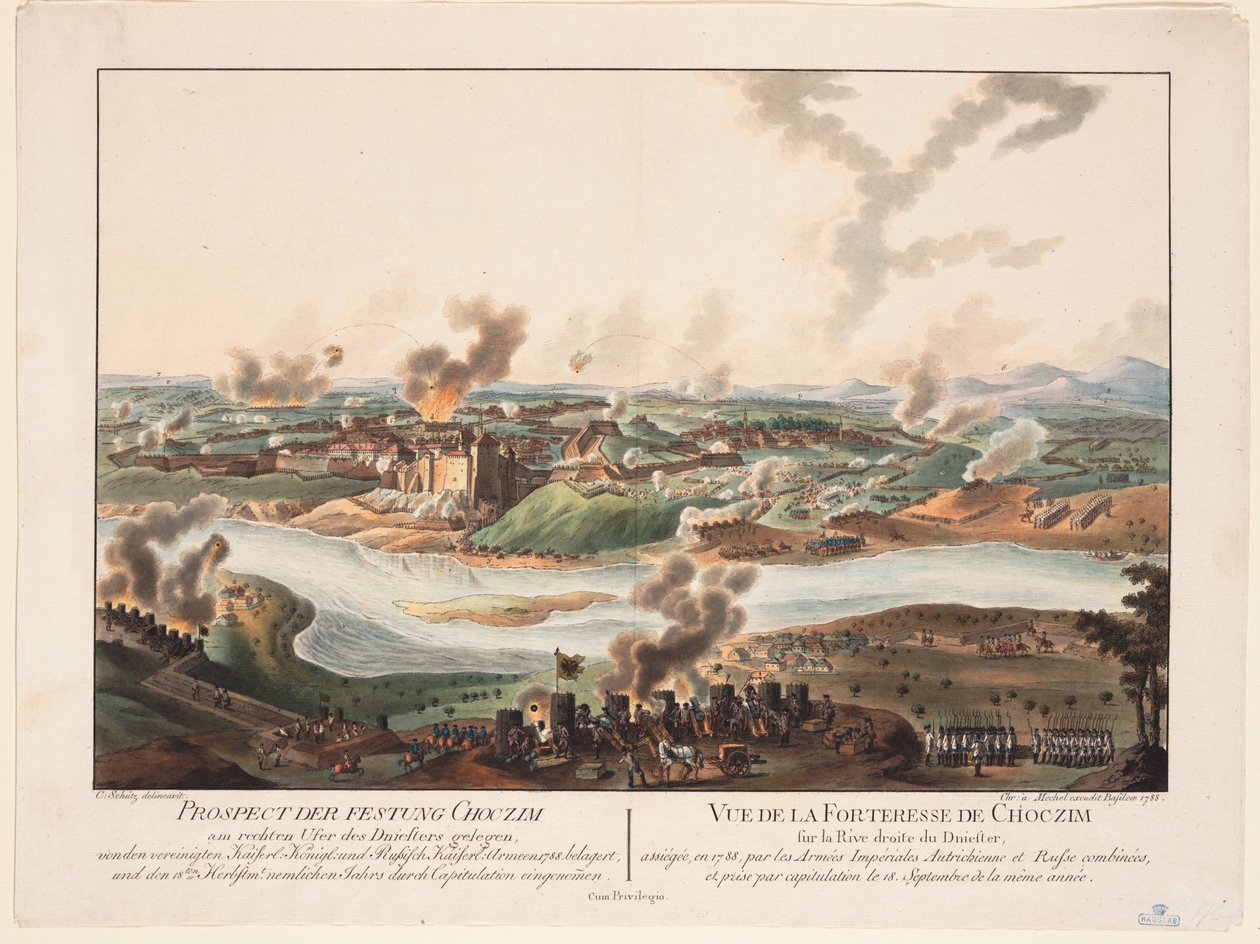 The Siege of Khotyn in 1788 by Carl Schuetz