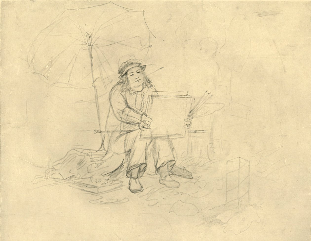 The Landscape Painter II by Carl Spitzweg