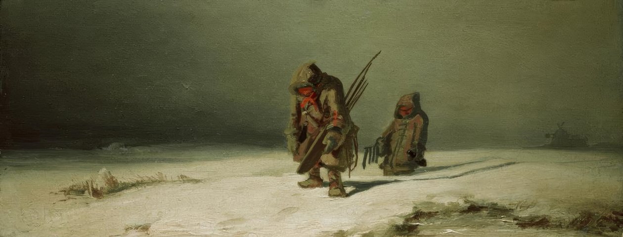 Polar Region (The Eskimos) by Carl Spitzweg