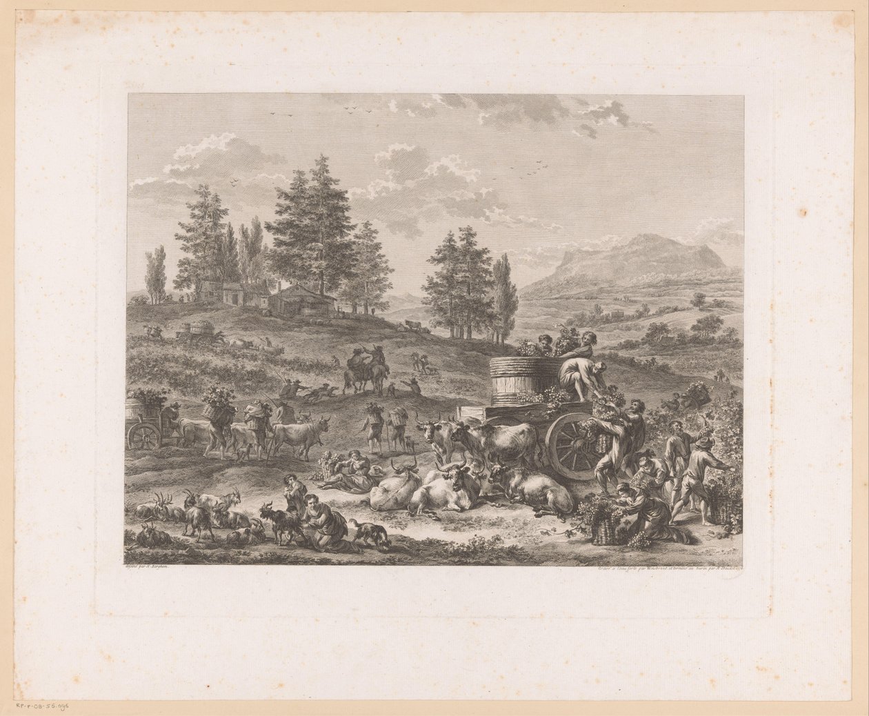 Harvest in a Landscape by Carl Wilhelm Weisbrod