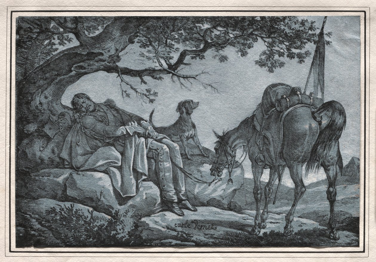 The Sleeping Soldier by Carle Vernet