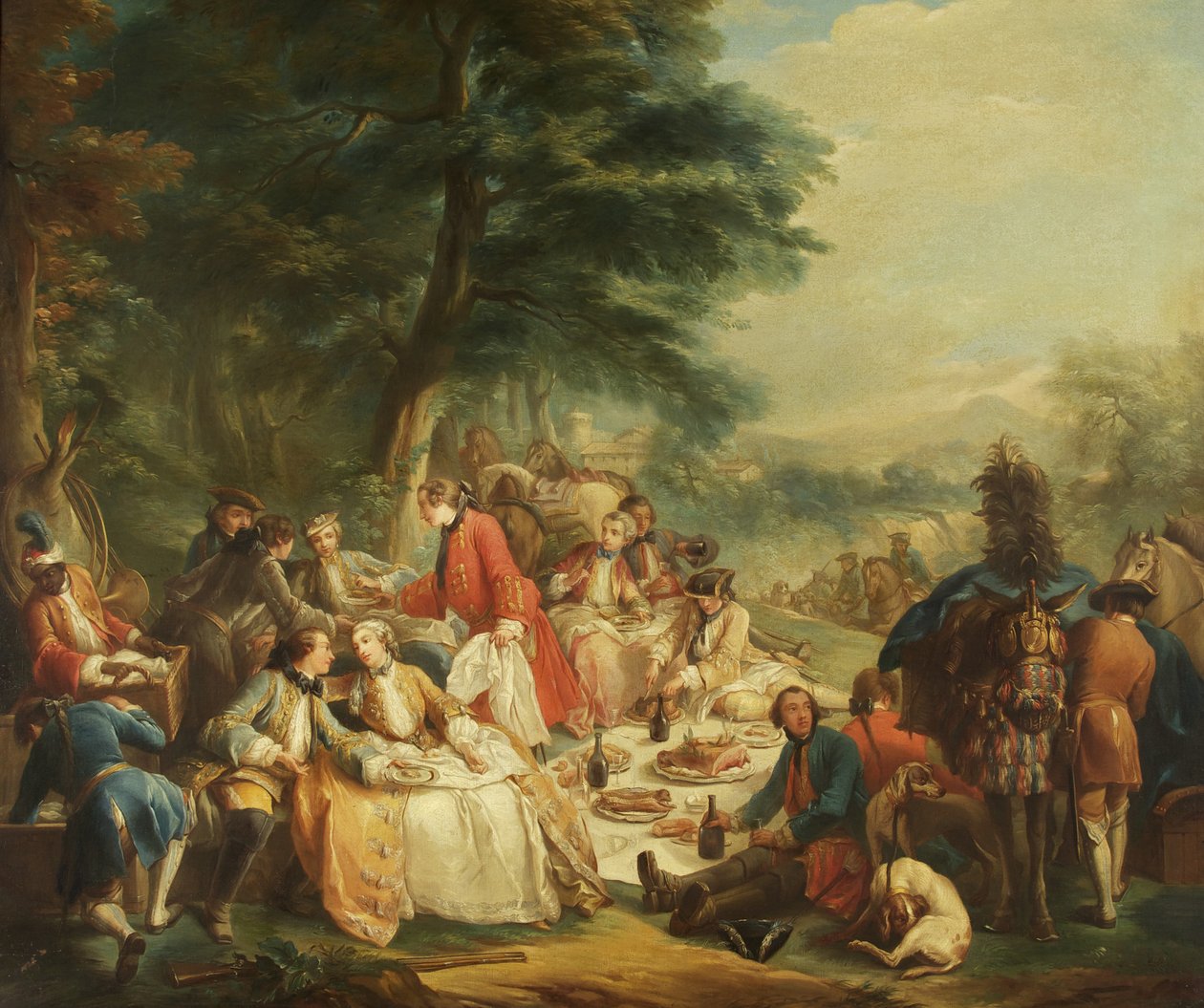 Rest on the Hunt by Carle van Loo