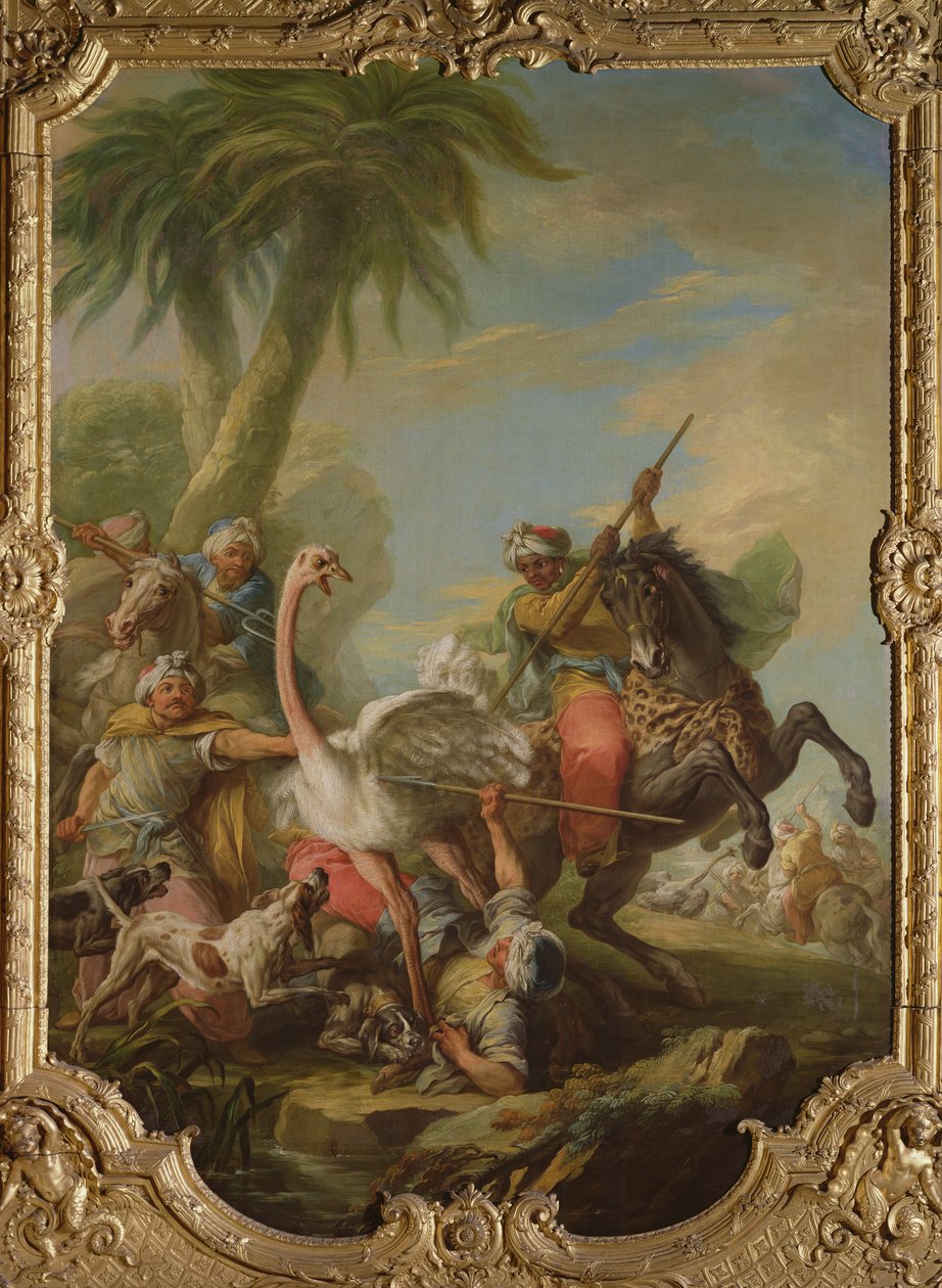 The Ostrich Hunt by Carle van Loo