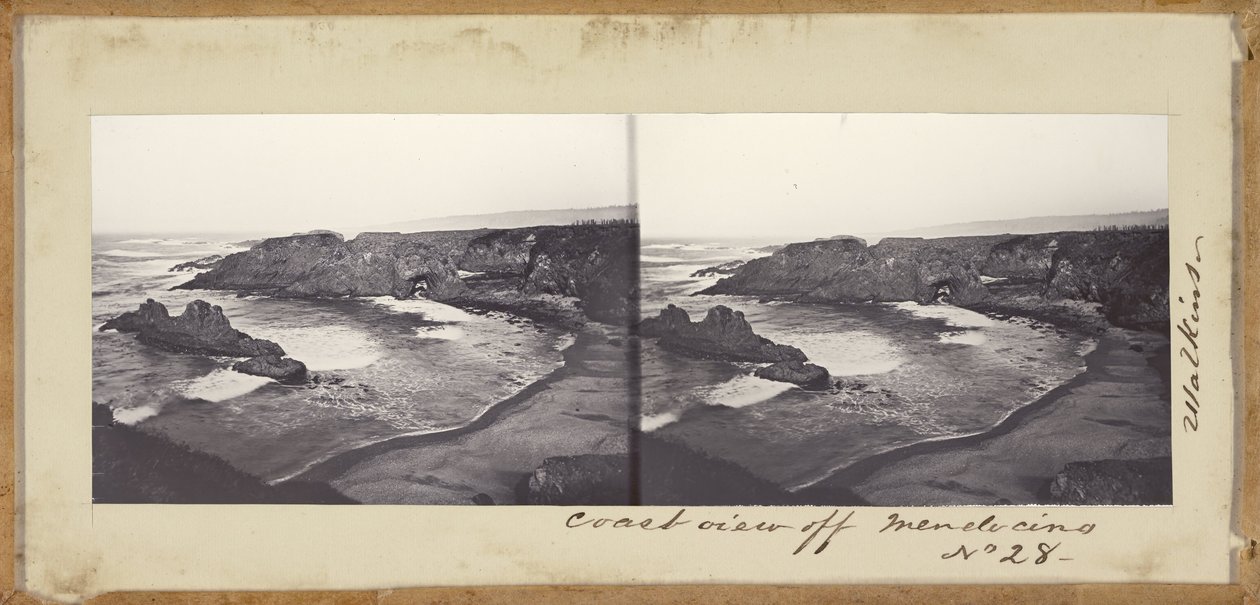 Coast View off Mendocino by Carleton E. Watkins