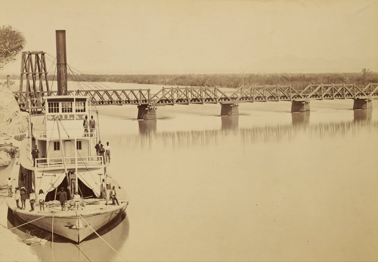 Bridge over the Colorado, Yuma by Carleton E. Watkins