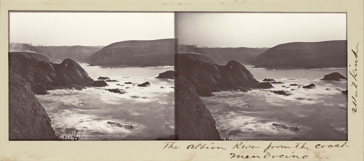 The Albion River from the Coast, Mendocino by Carleton E. Watkins