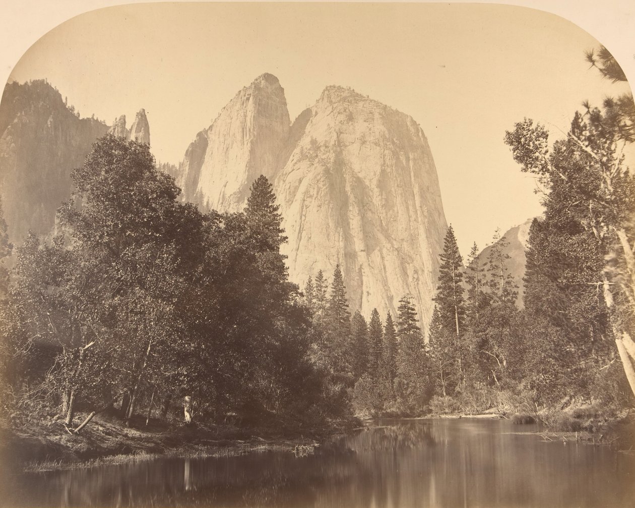 Cathedral Rock, River View by Carleton Emmons Watkins