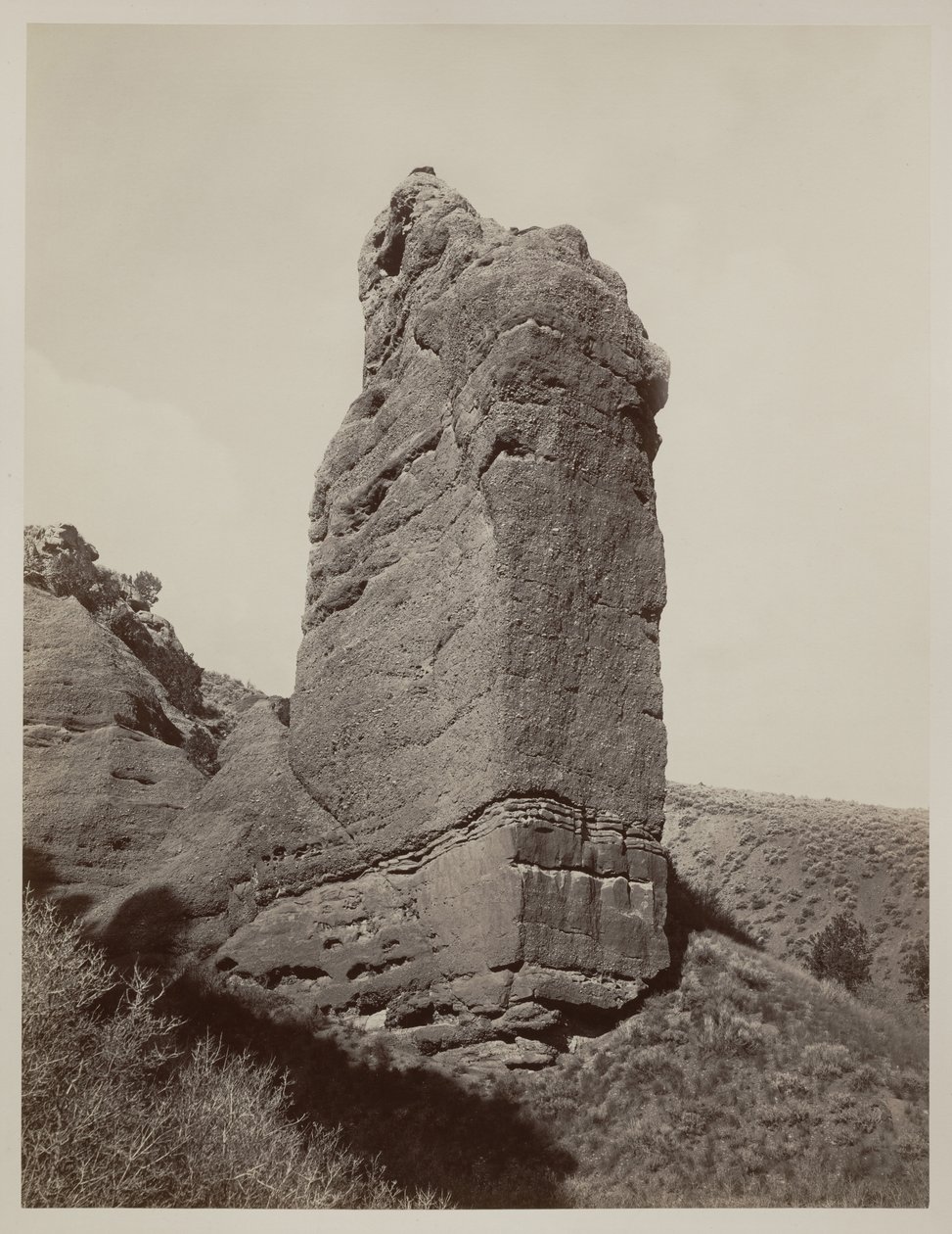 Sentinel Rock, Echo Canyon, Utah by Carleton E. Watkins