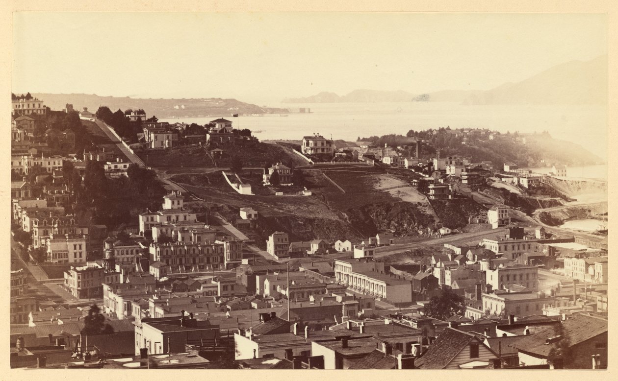 Golden Gate from Telegraph Hill, S.F. by Carleton Watkins