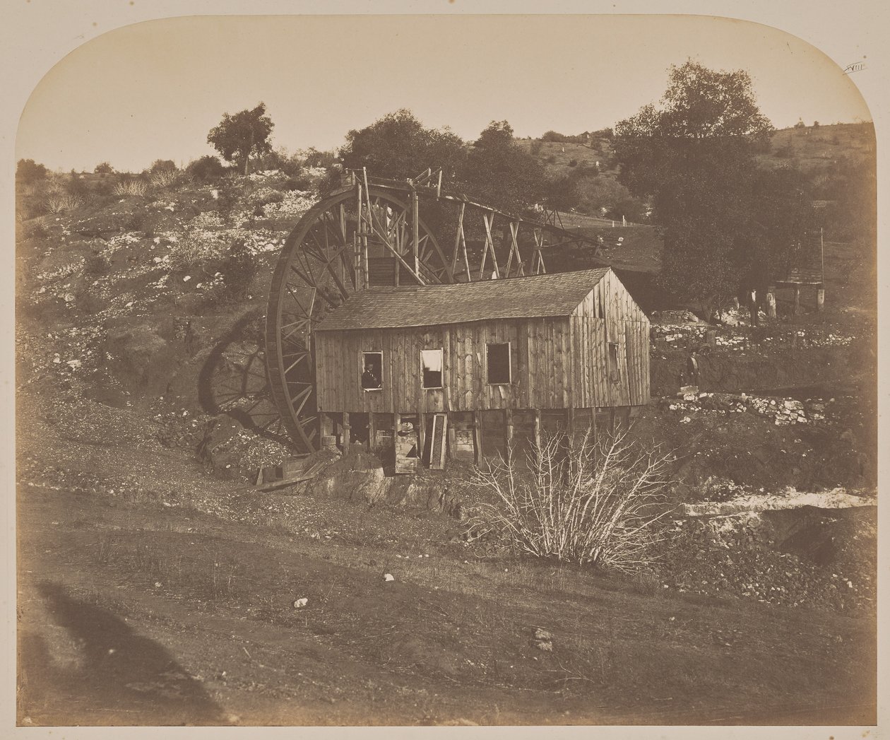 Mill on Mariposa Creek by Carleton Watkins