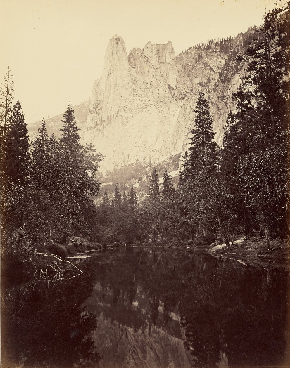 The Sentinel, 3270 ft by Carleton Watkins