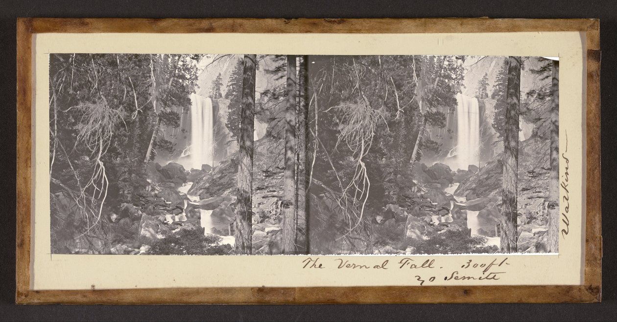 The Vernal Fall. 300 ft. Yosemite by Carleton Watkins