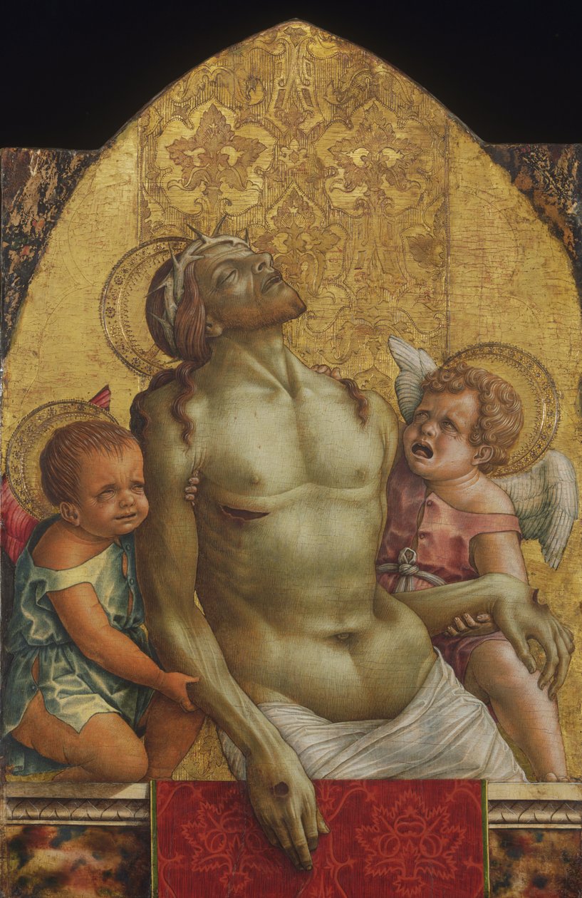 Dead Christ Supported by Two Angels by Carlo Crivelli